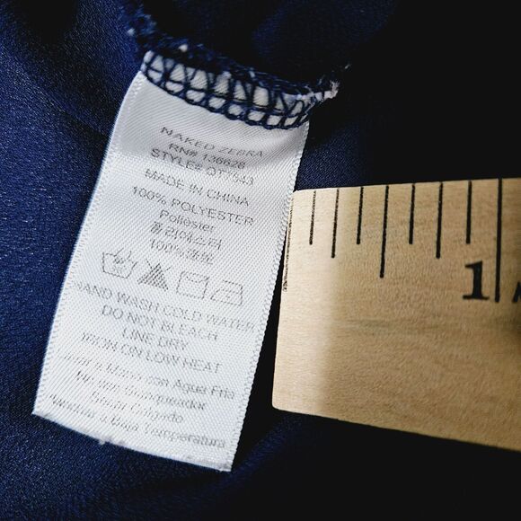 Naked Zebra Womens Tank Top Blue Size Small 100% Polyester Sleeveless Pullover - Picture 6 of 12